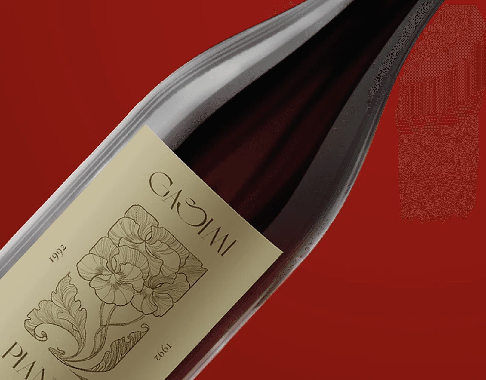 GASIMI wine bottle label design